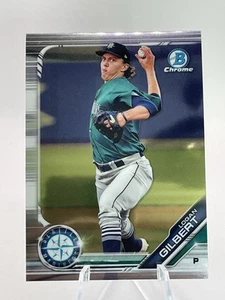 Logan Gilbert 2019 Bowman Draft Chrome RC BDC-179  - Seattle Mariners - Picture 1 of 3