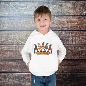 Gnome Santa Squad Toddler Fleece Hoodie, Matching Family Christmas Hoodie - Picture 1 of 21