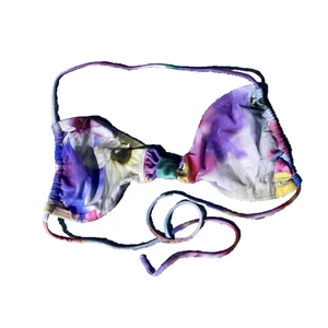 O'Neill Floral Watercolor Triangle Bikini Top Large Adjustable Spaghetti Strap - Picture 1 of 3