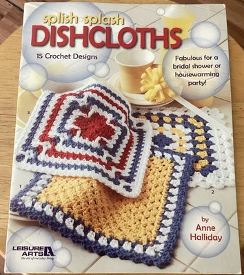 Leisure Arts DISHCLOTHS Crochet Book #3987 Anne Halliday 15 Projects - Image 1 of 4