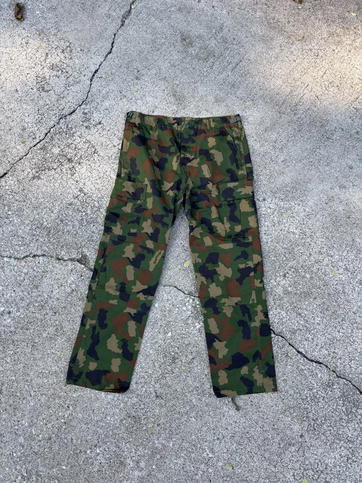Rare African Nigerian Army Woodland Camo Uniform BDU Pants X-Large XL 38x31 - Image 1 of 1