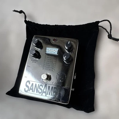 TECH21 NYC Sansamp Classic 10th Anniversary Chrome Model Guitar Effect Pedal - Image 1 of 4
