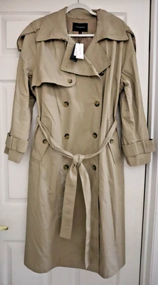 Gabardina Banana Republic 569732-00 para mujer pequeña talla XL tostada clásica sarga $220 Foto 1 de 4