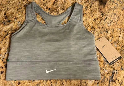 Новый с Ярлыками Nike женщин тренировки назад спортивный бюстгальтер серый размер средний - Изображение 1 из 3