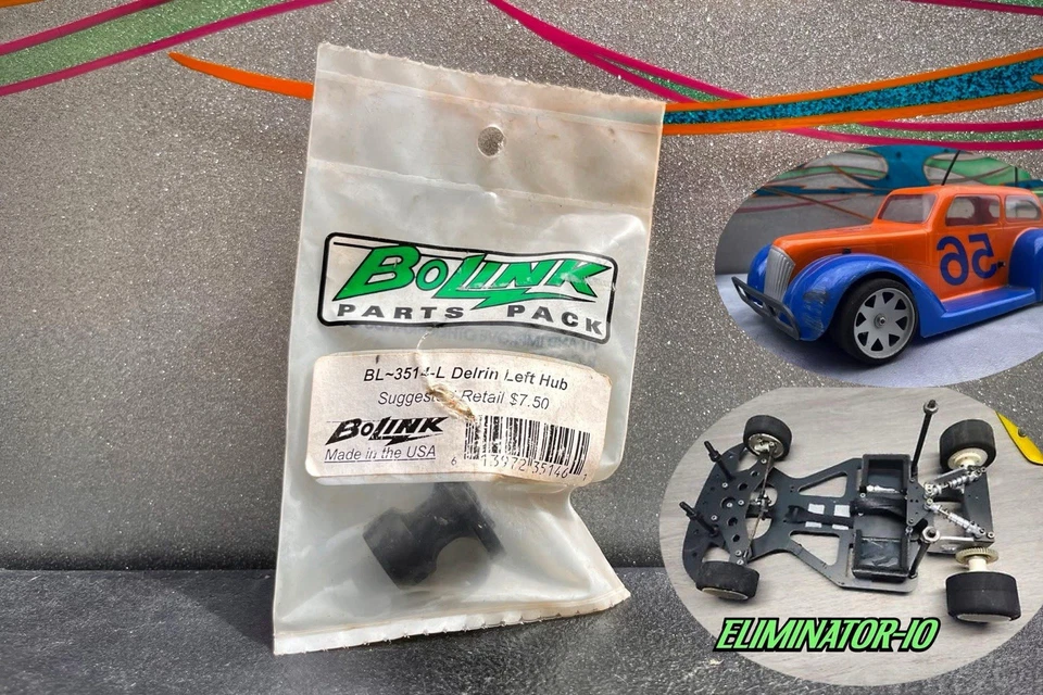 Bolink Eliminator 10 RC 1:10 Derlin Hub LEFT #BL3514 FACTORY SEALED RC Legends - Image 1 of 3