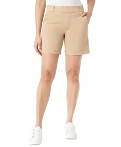 Pantalones cortos para mujer Gloria Vanderbilt efecto forma 7" (travertino, 8) - Imagen 1 de 3