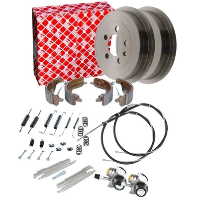 FEBI BILSTEIN Bremsbacken Trommeln Seilzug Rep-Satz für SEAT MII SKODA CITIGO - Bild 1 von 4