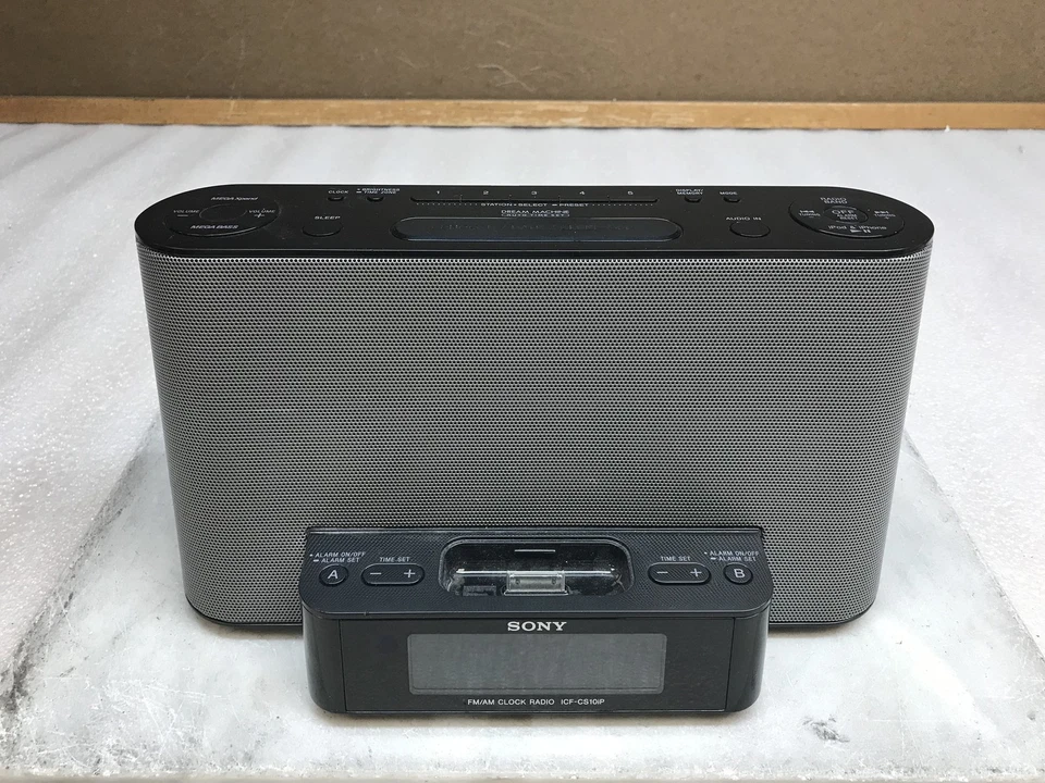 Sony ICF-CS10iP Dream Machine iPod Music Player Clock Radio - No Remote - Image 1 of 4