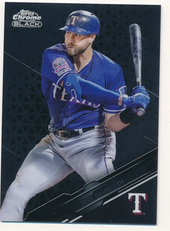 JOEY GALLO 2020 TOPPS CHROME BLACK #45 TEXAS RANGERS BASEBALL MINT - Image 1 of 2