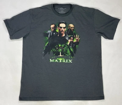 The Matrix Graphic T-shirt Men XL Gray Short Sleeve - Image 1 of 4