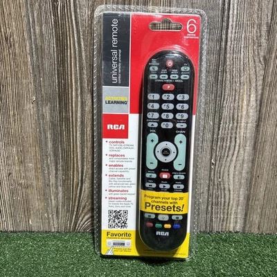 RCA 6 Device Universal Remote Control RCRPS06GR NEW - Image 1 of 4