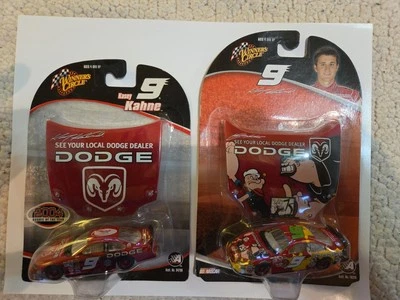 2 autos de novato Kasey Kahne 2004 Popeye Hood Dodge Ram Nascar Winners Circle 1:64 Foto 1 de 4