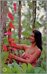 Polynesian Beauty - Serie Hawaiian Wahine - Cartolina non spedita #4 - Foto 1 di 2