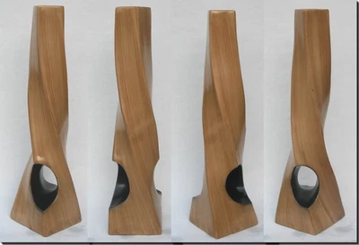 Bodenvase Dekovase Vase Keramik modernes Design gedreht 80cm Beige aus Portugal - Bild 1 von 2