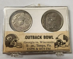 State Quarters Representing Georgia-Wisconsin in 2005 Outback Bowl - Picture 1 of 6