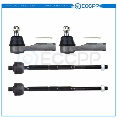 4PCS New Front Inner Outer Tie Rod End Steering Part For 2002-2006 Nissan Sentra Foto 1 de 4