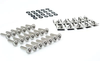 BMW Schrauben Verkleidung Motorrad Torx Clipse Klemmen Kit Edelstahl M6x20mm Set - Bild 1 von 3