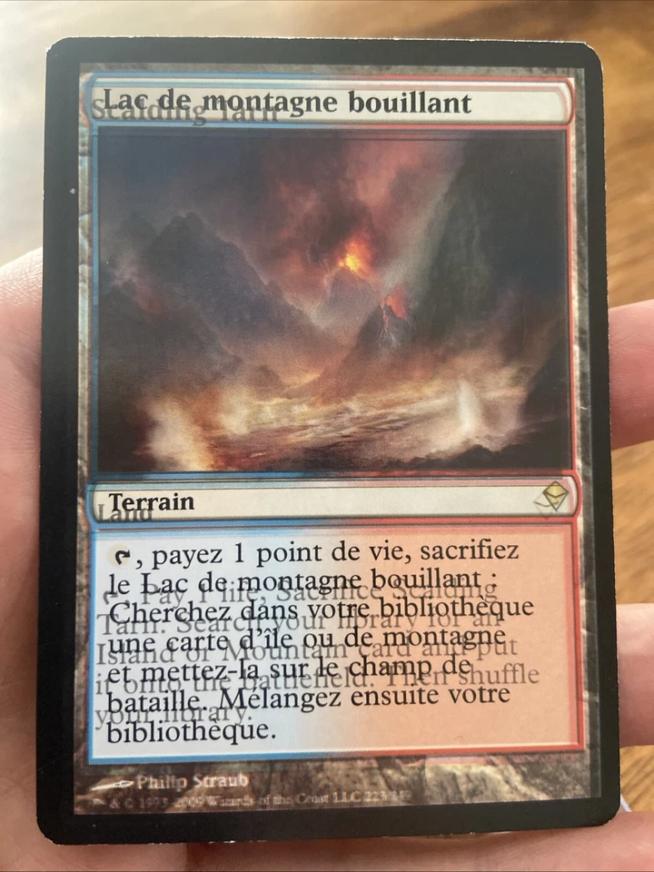 Scalding Tarn MTG Misprint Double Print Make-Ready Zendikar French/English Fetch - Image 1 of 4