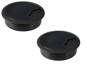 Kabeldurchführung Kunststoff schwarz matt Table Kabeldurchlass Kabeldose Ø 60 80 - Bild 1 von 10