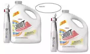 2-PK Shout Triple-Acting Laundry Stain Remover 128 floz refill + 22 floz trigger - Picture 1 of 9