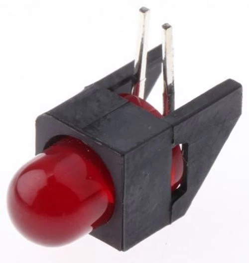 1 x Broadcom hlmp-3301-f00b2,rot rechtwinklig PCB LED Anzeiger,Durchgangsbohrung - Bild 1 von 1