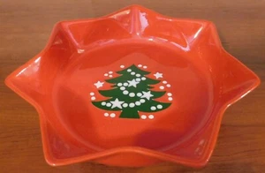 Waechtersbach Christmas Tree Figural Star Shaped Serving Bowl 10" West Germany - Foto 1 di 2