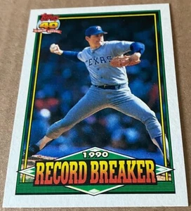NOLAN RYAN HOF 1991 TOPPS '90 RECORD BREAKER Card #6 NM-MT Condition - Bild 1 von 2