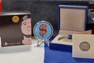 2011 France 10€ Andy Warhol 90% Silver 22.2g - Low Mintage Coin only 2,887pcs - Picture 1 of 12