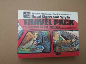 Travel Pack Card Game for Car Journeys John Adams Toys Vintage Spot Road Signs