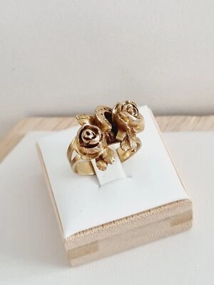 ANCIENNE BAGUE FLEUR FER A CHEVAL taille 59 - Photo 1/4