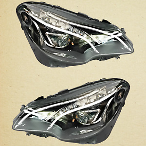 Mercedes Benz W207 E400 E550 Left & Right 2pcs EU LED Headlight Headlamp Link
