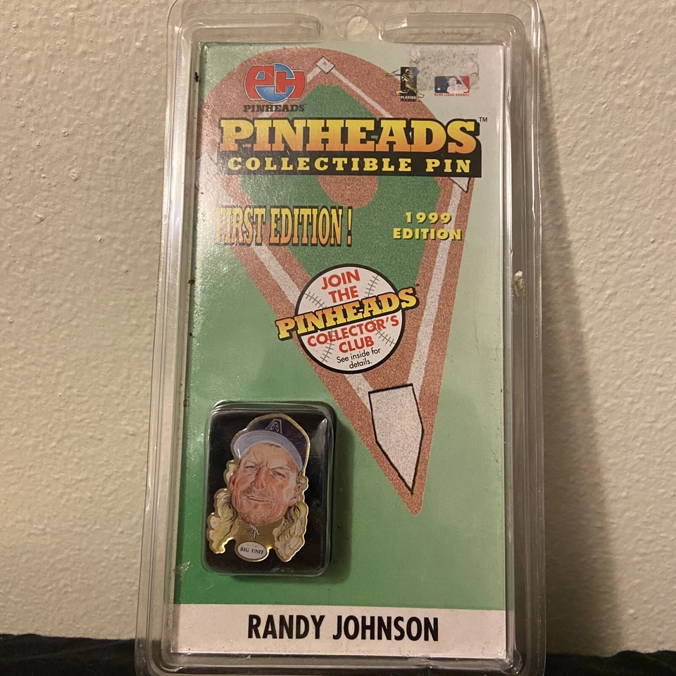 Randy Johnson  "Pinheads" Collectible Pin First Edition 1999 MLB Players - Image 1 of 3