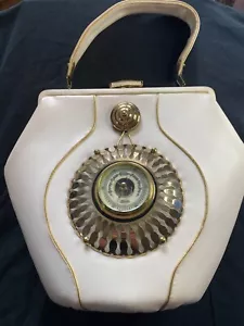 Vintage Stylecraft Miami Purse With Stellar Barometer And Small Mirror Hand Bag - Picture 1 of 24