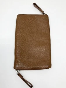 Hobo  Double Eyeglass Case Brown Leather - Picture 1 of 3