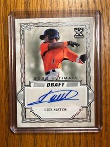 2020 Leaf Ultimate Draft Luis Matos RC Auto #BA-LM2