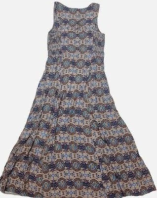 Maxi Vestido Boho Fat Face Connie Kaleidoscope EE. UU. 6 Reino Unido 10 AJUSTE ACAMPANADO Sin Mangas Foto 1 de 4