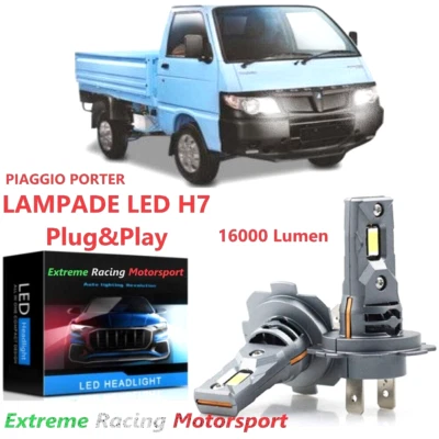 PIAGGIO PORTER III 08-09 LAMPADE LED 3570 CPS ULTRAWHITE ERM H7 80W 16KLM ABBAGL - Immagine 1 di 4