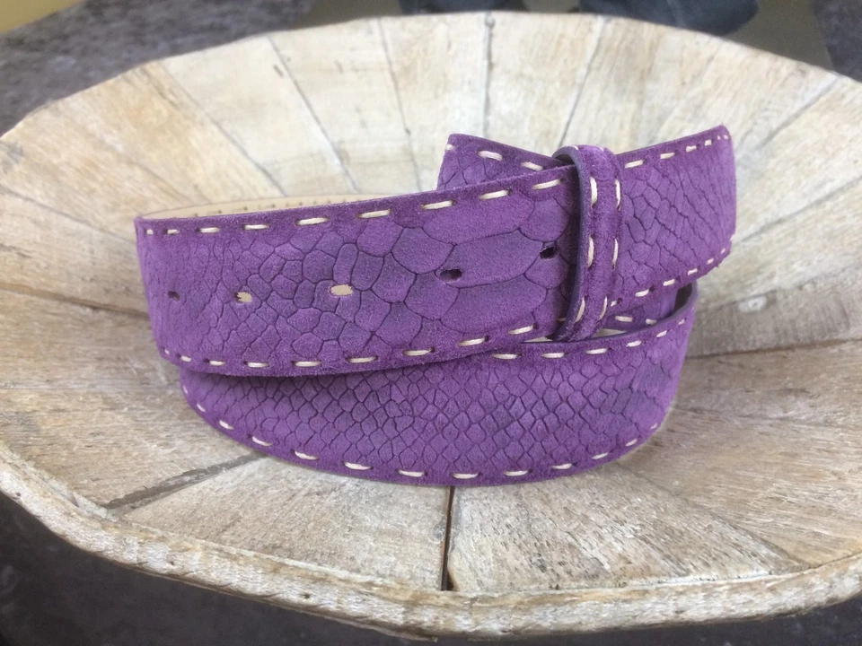 UmjuBELT Ledergürtel "Python Style violett" - TW 80 cm - Bild 1 von 1