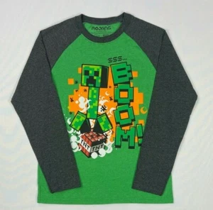 NEW Boy's Youth Mojang Minecraft Cotton/Polyester Long Sleeve Shirt XL - Picture 1 of 1