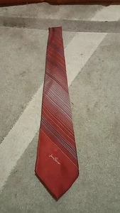 Cravatta Jean Pierre tie necktie vintage Milano Paris red regimental - Imagen 1 de 2