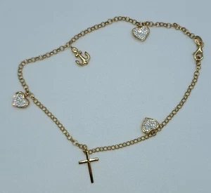 ⭐️Beautiful Ankle Bracelet 14K Gold⭐️ - Picture 1 of 9