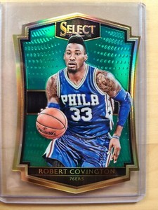 2015-16 Panini Select Robert Covington #139 Premier Level Die-Cut Green Prizm /5