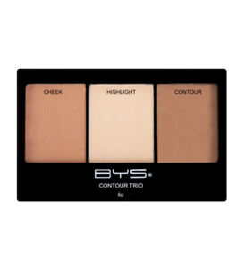 BYS Contour 8g Palette Trio Sassy Face Highlight Makeup Cosmetics w/ 3 Shades