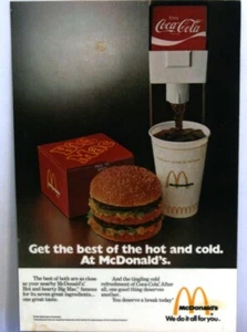 1975 Coca-Cola 10"X7" LAMINATED Advertisement w/Smith-Corona (on the back side) - Picture 1 of 2