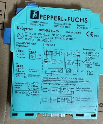 One New PEPPERL+FUCHS KFD2-SR2-EX2.W Switch Amplifier New Expedited Shipping - Image 1 of 2
