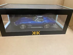 KK SCALE MODELS 1/18 - CHEVROLET CORVETTE C3 STINGRAY - 1972 BLUE METALLIC - Picture 1 of 7