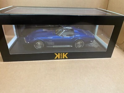 KK SCALE MODELS 1/18 - CHEVROLET CORVETTE C3 STINGRAY - 1972 BLUE METALLIC - Image 1 of 4