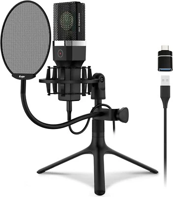 Kungber Micrófono USB con trípode de metal - Imagen 1 de 4