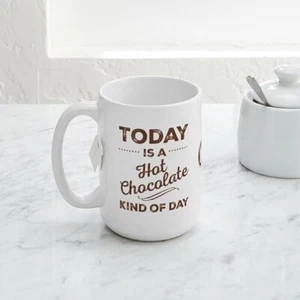 Today Is A Hot Chocolate Kind Of Day Large Mugs 15 oz (444 ml) Ceramic - Picture 1 of 1