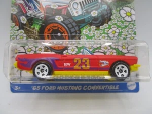 Hot Wheels '65 Ford Mustang Convertible Red 2023 Easter Spring 1:64 Diecast Car - Picture 1 of 4